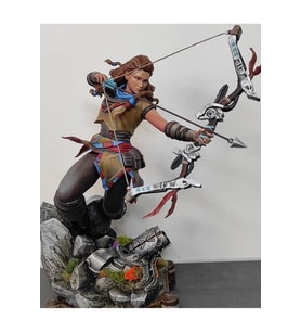 Horizon Aloy Boyalı Figür Horizon Zero Dawn Aloy Figür Büyük Boy 25CM