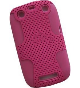 BlackBerry 9360 ile Uyumlu Curve Termo Plastik Silikon Kılıf Pembe Renk