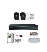 RİVO Dcam 2 Kameralı 40 Metre Gece Görüşlü Set 500GB Hdd