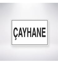 Çayhane 21x28 Arkası Yapışkanlı Levha