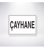 Çayhane 21x28 Arkası Yapışkanlı Levha