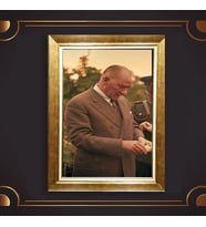 Altın Varaklı Çerçeveli Paspartulu Atatürk Tablo z4897 (Gold)