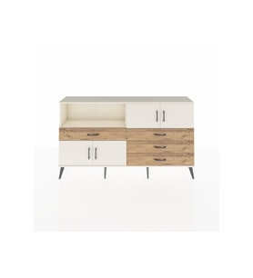 Arges Konsol 2 Raflı 4 Çekmeceli 4 Kapaklı 176x30x99 Aytaşı-Aytaşı/Çam