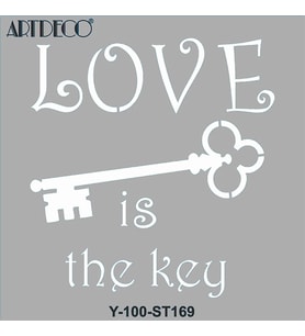 ARTDECO STENCİL 30X30CM ANAHTARLAR 169