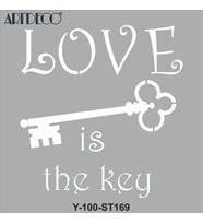 ARTDECO STENCİL 30X30CM ANAHTARLAR 169