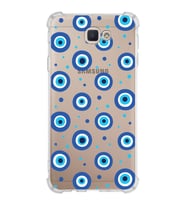 PrintiFy Samsung Galaxy J7 Prime 2 Uyumlu Nazar Boncuğu 1 Baskılı Şeffaf Köşe Korumalı Antişok Kılıf