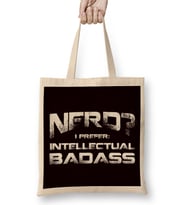 Intellectual Nerd Geek Computer Science Programmer Developer Bez Çanta Uzun Saplı