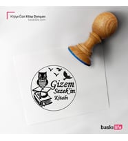 Kişiye Özel Kitap Damgası Kitap Mührü Kaşe Kitap Mühür Özel Damga 44