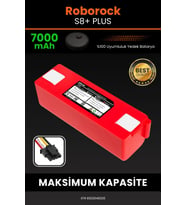 Roborock S8 Plus 7000mAh Robot Süpürge Bataryası - Sertifikalı Güvenlik, Gerçek Kapasite