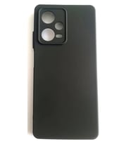 Xiaomi Redmi Note 12 Pro 5g Yumusak Kilif Mat Siyah Kadife Hissiyat