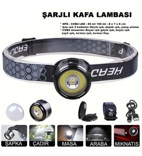 7 MOD ŞARJLI KAFA VE KAMP LAMBASI WATTON WT-618