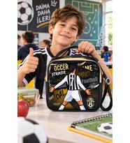 Soccer Game Futbol Football Temalı Beslenme Çantası Çocuk Okul Yemek Çantası 22x22x10 cm