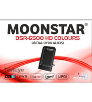 MOONSTAR DSR 6500 HD COLOURS SERİSİ UYDU ALICISI