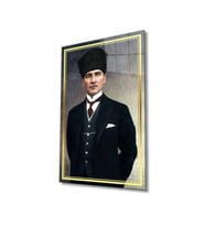 Miyrem Glasses Collection -A1^#  Atatürk Cam Tablo Cam Tablo (Çok Renkli)
