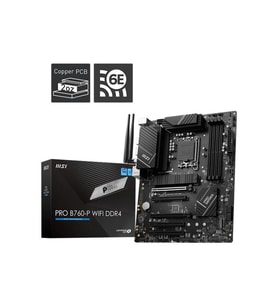 MSI PRO B760-P WIFI DDR4 4000MHZ 1XHDMI 1XDP 2XM.2 USB 3.2 ATX 1700P (12. / 13. VE 14. NESİL İŞLEMCİ