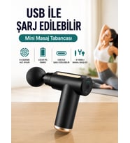 AM0G6 4 Yedek Kafa 6 Kademe Elektrikli Kas Masajı Vurmalı Masaj Aleti Taşınabilir Güçlü Tüm Vücut