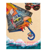 Renkli Çocuk Şemesi ve Hot Wheels Lisanslı Gözlük Seti, Eğlenceli ve Güvenli