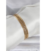 316L Çelik Gold Renk 3'lü Kadın Bileklik - TJ-BB8384