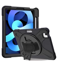 Apple iPad Air 5 10.9" 2022 Kılıf Defender Askılı Zırhlı Tank Case A2588 A2589 A (Siyah)