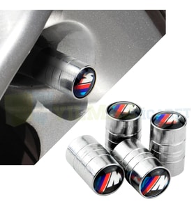 Bmw M Logo Sibop Kapağı 4 Adet Paslanmaz Çelik 4 Adet Yüksek Kalite