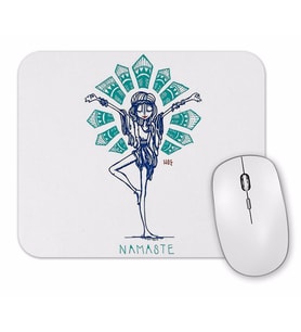 Namaste Yoga 01 Mouse Pad