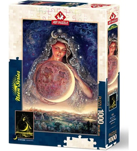 Art Puzzle Ay Tanrıçası 1000 Parça Neon Puzzle 5011