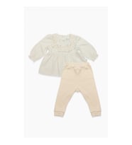 Bistyle 2li Takım Müslin Daisy Flowers 14130 Somon