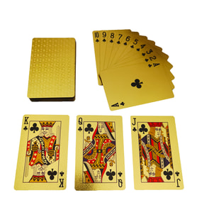 Altın Kaplama İskambil Oyun Kartı