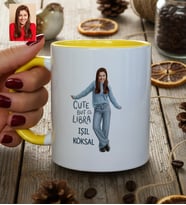 Kişiye Özel Karikatürlü Cute But Libra Terazi Burcu Kupa Bardak Doğum Günü Hediyesi
