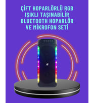 Ev Dış Mekan Kullanımına Uygun Rgb Işıklı Hoparlör