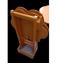 Zigon Çanta 90116 Papatya Dörtlü Model Ahşap Mdf Hardal Renk Uyumu El Yapımı