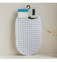Oval Kaydırmaz Banyo Paspası 63 Vantuzlu Plastik 34x65 cm