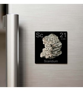 Scandium (Skandiyum) Elementi – Buzdolap Magneti – 9x9 cm