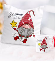 BK Gift Kişiye Özel Yılbaşı Mutlu Yıllar Tasarımlı Yastık Kupa Seti - 9