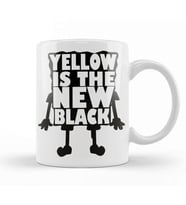 Yellow is The New Black Kupa Bardak Porselen