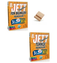 Ünlüler Karması LGS 2027 Jett Fen Bilimleri ve Türkçe Fasikülleri + Telefon Standı