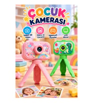 Çocuk Dijital Fotoğraf Makinesi 1080P HD LCD Ekranlı – Filtre, Çerçeve ve Oyun Özellikli