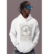 Tasarım Led Zeppelin Baskılı Unisex Oversize Rock Metal Müzik Grubu Hoodie
