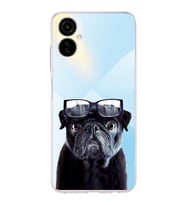 PrintiFy Tecno Camon 19 Neo ile Uyumlu 1mm Slim Fit Köpek 3 050f Baskılı Şeffaf  Kılıf