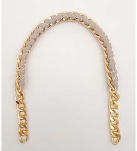 Angel Çanta Aksesuar 40 cm Derili Zincir Bej Renk Light Gold Metalli