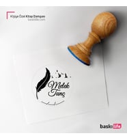 Kişiye Özel Kitap Damgası Kitap Mührü Kaşe Kitap Mühür Özel Damga 180