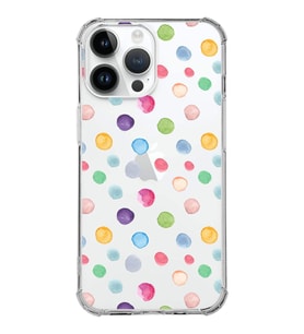 PrintiFy Apple iPhone 14 Pro Max Uyumlu Water Color 6 Baskılı Şeffaf Köşe Korumalı Antişok Kılıf