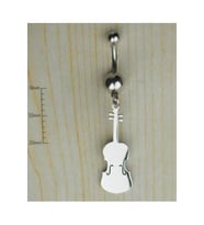 Keman 316 L Cerrahi Çelik Göbek Piercing