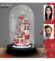 Özel Noel Hediyesi: Kişiye Özel Karikatür Işıklı Fanus Biblo ile Sevgilinize Unutulmaz Bir Tatil Hediyesi!" Noel Hediyesi, Yılbaşı Hediyesi