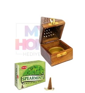 Konik Tütsü Yakma Kutusu Spearmint Cones
