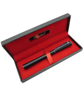 Signator® T540 Mat Siyah Krom Roller Kalem  İsme Özel Kalem  Hediyelik Kalem (Karışık)