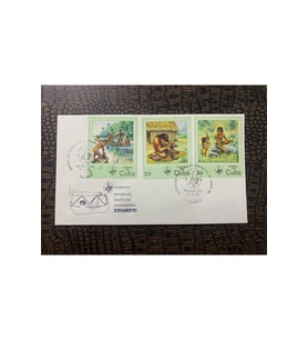 CUBA / KÜBA 1985 İlk Gün Zarfı Exp. Filatelica İnternational Espamer '85