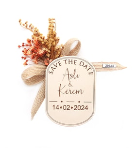 50 Adet 8x6cm Ahşap Magnet İsimli Söz Nişan Düğün Hediyesi (Karışık)