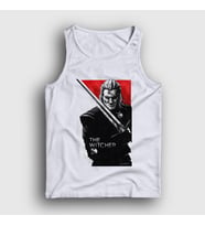 Presmono Unisex Beyaz Geralt Of Rivia V2 Dizi Witcher Atlet 321221tt