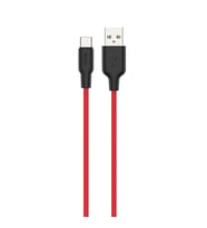 HOCO X21 Plus USB to Type-C 3A Silikon Hızlı Şarj ve Data Kablosu
